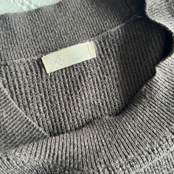 Gentle Fawn grey knit dress, waffle weave, large - Picture 8 of 8